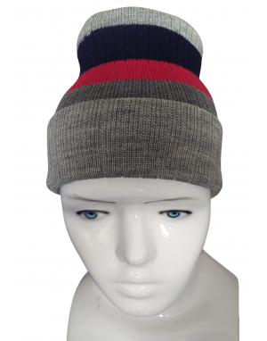 Pure Wool Reversible Stripes Design cap
